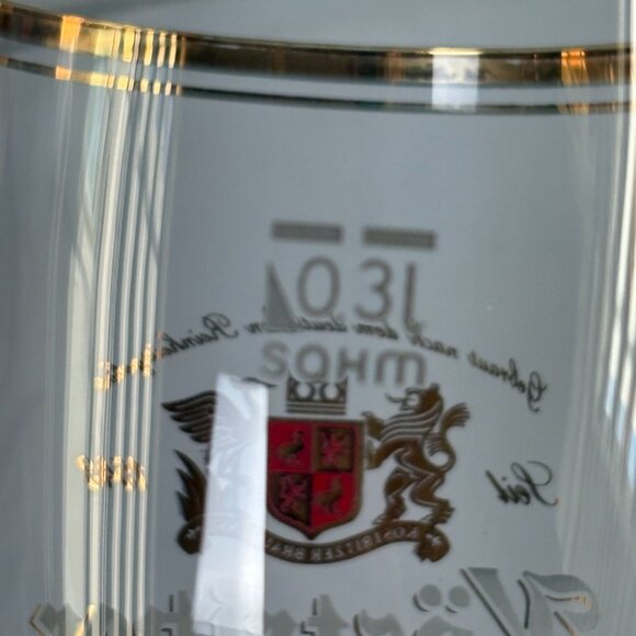 Kostritzer Schwarzbier 0.3L German Beer Glass Stemmed Gold Rim Black Lager - Picture 3 of 8